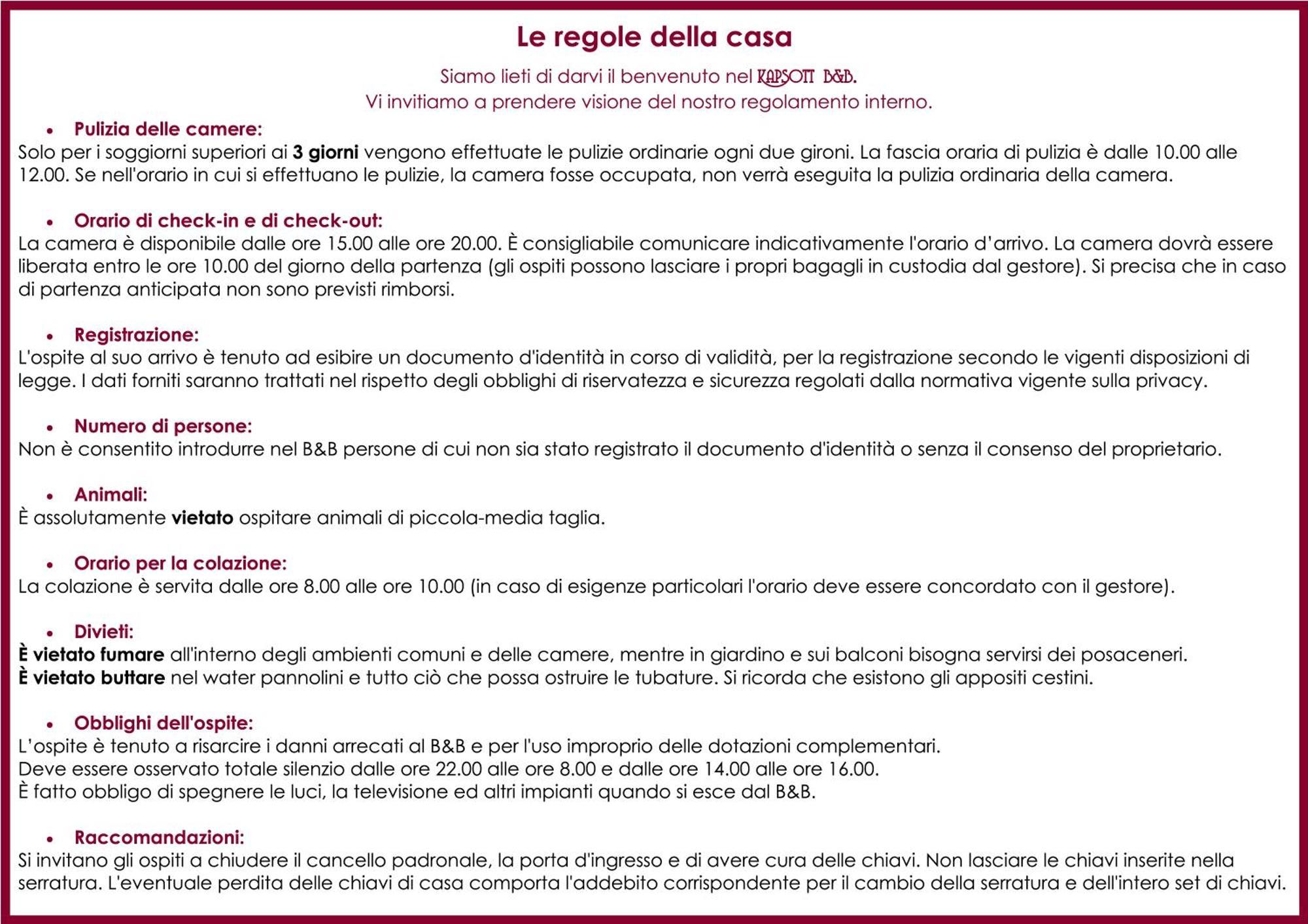 Bed & Breakfast Kapsott Bisceglie